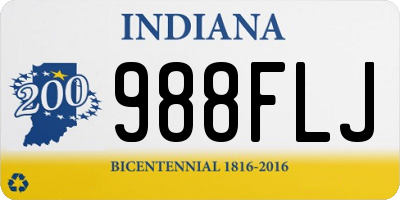 IN license plate 988FLJ