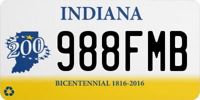 IN license plate 988FMB