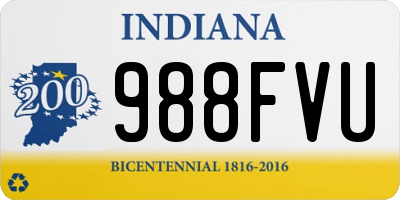 IN license plate 988FVU