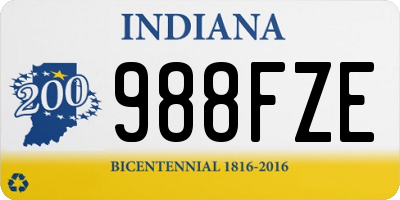 IN license plate 988FZE