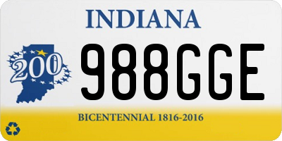 IN license plate 988GGE