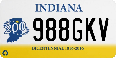 IN license plate 988GKV