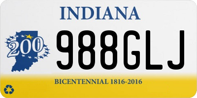 IN license plate 988GLJ