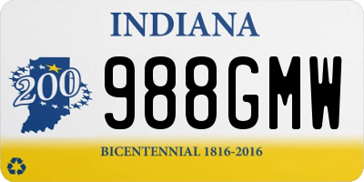 IN license plate 988GMW