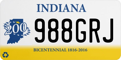 IN license plate 988GRJ