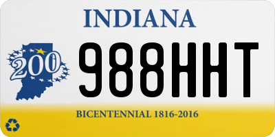 IN license plate 988HHT