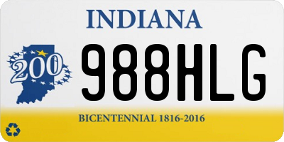 IN license plate 988HLG