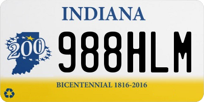 IN license plate 988HLM