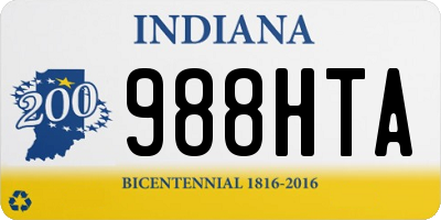 IN license plate 988HTA