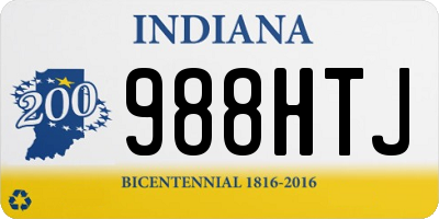 IN license plate 988HTJ