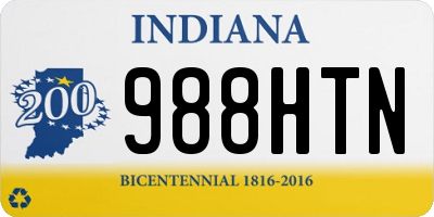 IN license plate 988HTN
