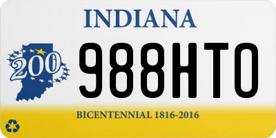 IN license plate 988HTO