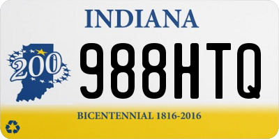 IN license plate 988HTQ