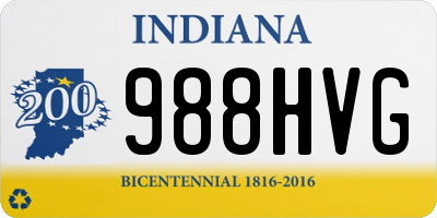 IN license plate 988HVG