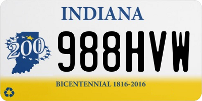 IN license plate 988HVW