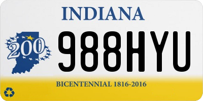 IN license plate 988HYU