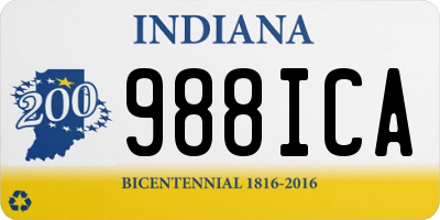 IN license plate 988ICA