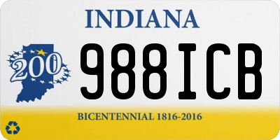 IN license plate 988ICB