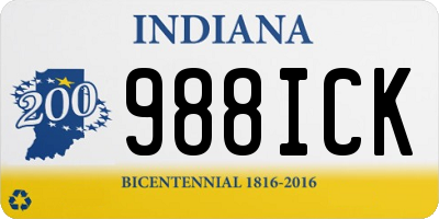 IN license plate 988ICK