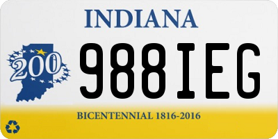 IN license plate 988IEG