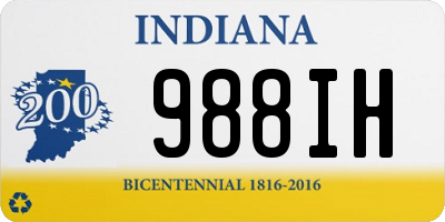 IN license plate 988IH
