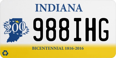 IN license plate 988IHG