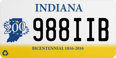 IN license plate 988IIB