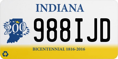 IN license plate 988IJD