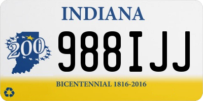 IN license plate 988IJJ