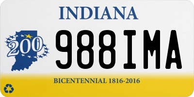 IN license plate 988IMA