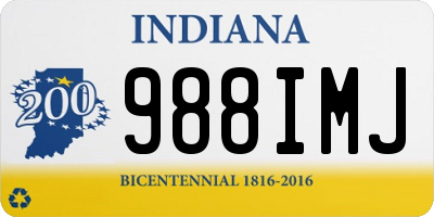 IN license plate 988IMJ