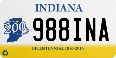 IN license plate 988INA