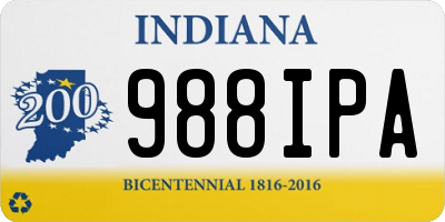 IN license plate 988IPA