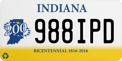 IN license plate 988IPD