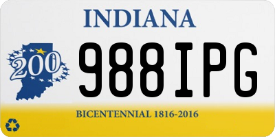 IN license plate 988IPG