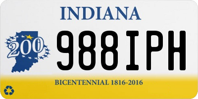 IN license plate 988IPH