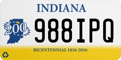 IN license plate 988IPQ
