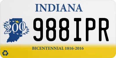 IN license plate 988IPR