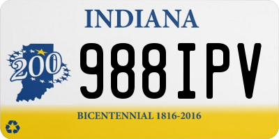 IN license plate 988IPV