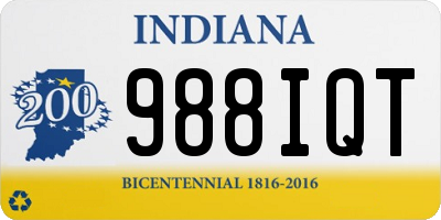 IN license plate 988IQT