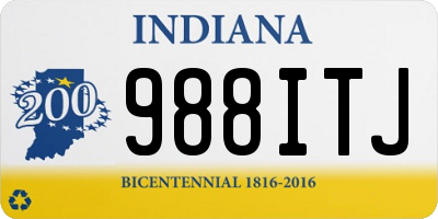 IN license plate 988ITJ