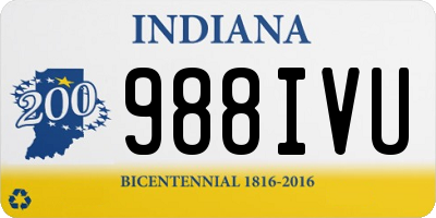IN license plate 988IVU