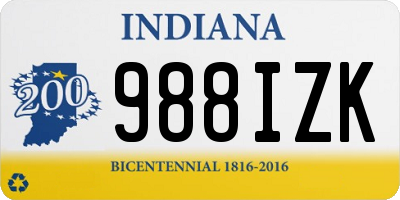 IN license plate 988IZK