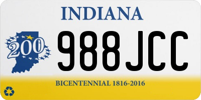 IN license plate 988JCC