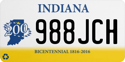 IN license plate 988JCH