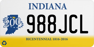 IN license plate 988JCL