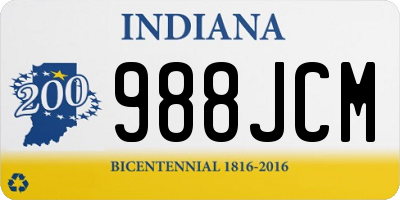 IN license plate 988JCM