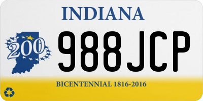 IN license plate 988JCP