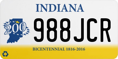 IN license plate 988JCR