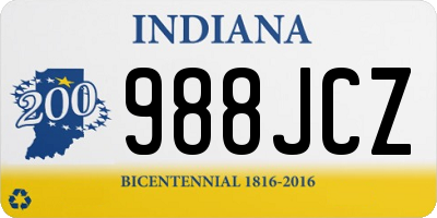 IN license plate 988JCZ